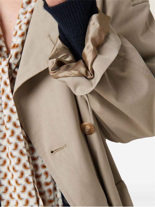 Double-breasted trench coat MIU MIU | MS200312NSF0572